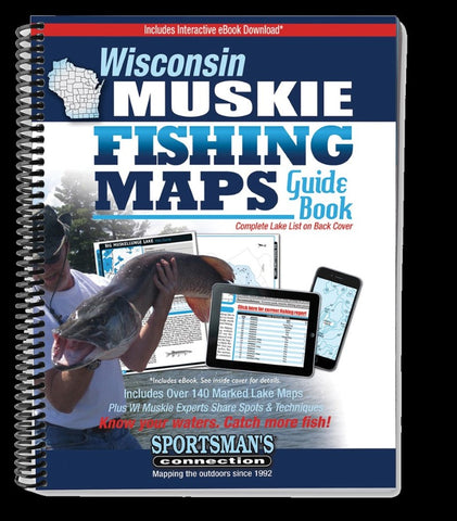 Buy map Wisconsin Muskie Fishing Map Guide