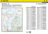Michigan Recreation Atlas by National Geographic Maps - Front of map