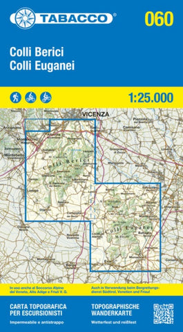Buy map Colli Euganei, Abano e Montegrotto Terme Topographic Hiking map #60