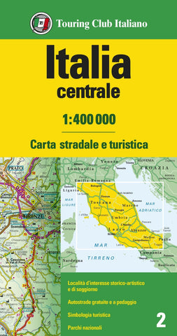 Buy map Italia Centrale 1:400.000 = Central Italy and Isands 1:400,000