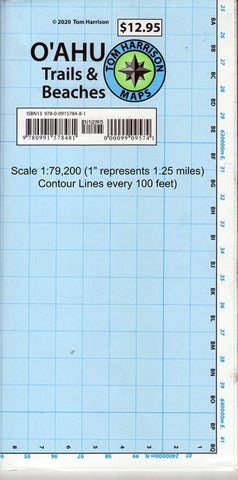 Buy map Oahu Trails & Beaches