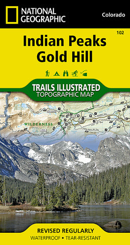 Buy map Indian Peaks and Gold Hill, Map 102 by National Geographic Maps