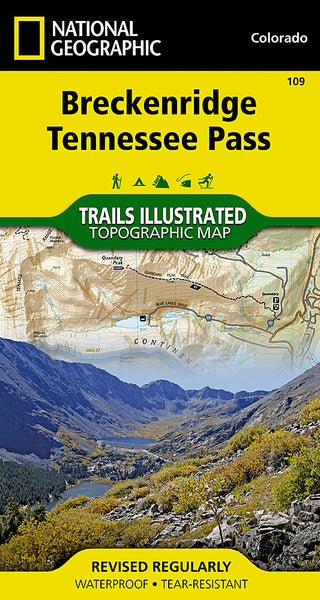 Buy map Breckenridge and Tennessee Pass, Colorado, Map 109 by National Geographic Maps