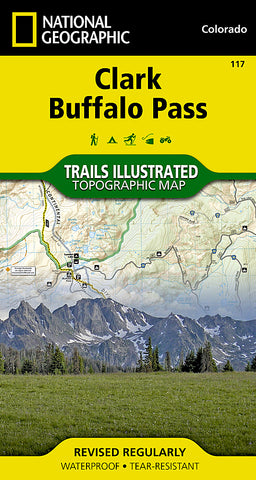 Buy map Clark and Buffalo Pass, Colorado, Map 117 by National Geographic Maps