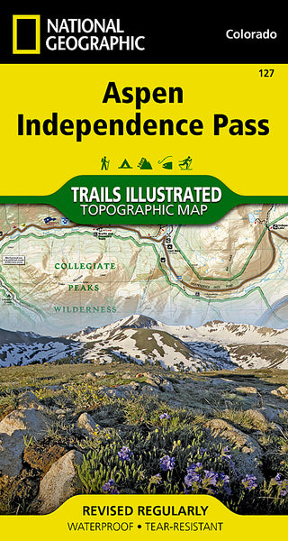 Buy map Aspen, Independence Pass, Colorado by National Geographic Maps