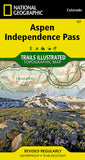 Buy map Aspen, Independence Pass, Colorado by National Geographic Maps