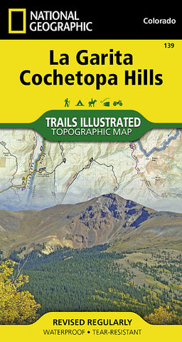 Buy map La Garita and Cochetopa Hills, Map 139 by National Geographic Maps