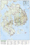 Acadia National Park, Maine, Map 212 by National Geographic Maps - Back of map