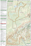Denali National Park, Map 222 by National Geographic Maps - Back of map