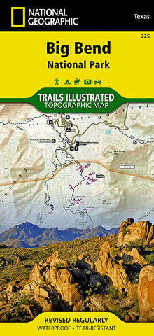Buy map Big Bend National Park, Texas, Map 225 by National Geographic Maps