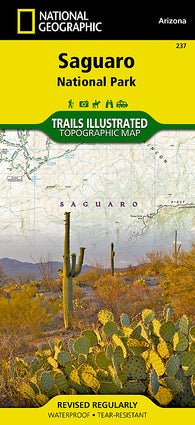 Buy map Saguaro National Park, Map 237 by National Geographic Maps