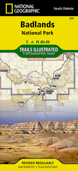 Buy map Badlands National Park, South Dakota, Map 239 by National Geographic Maps