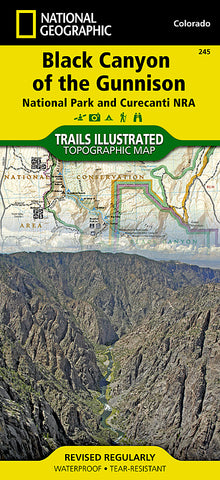 Buy map Black Canyon of the Gunnison National Park, Colorado, Map 245 by National Geographic Maps