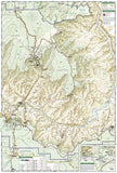Grand Canyon, Bright Angel Canyon, North & South Rims, Map 261 by National Geographic Maps - Back of map