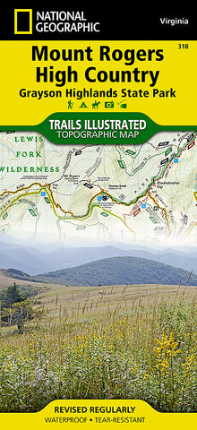 Buy map Mount Rogers High Country, Map 318 by National Geographic Maps
