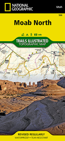 Buy map Moab, North, Map 500 by National Geographic Maps