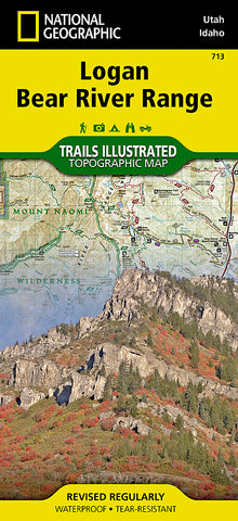 Buy map Logan Bear River Range, Map 713 by National Geographic Maps