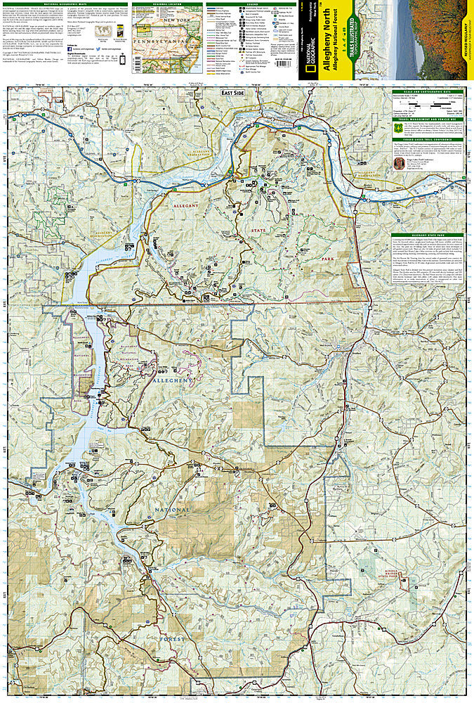 Allegheny national clearance forest trail map