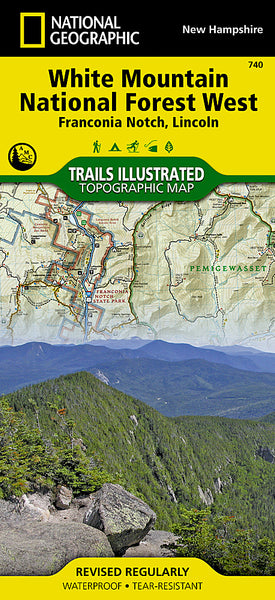 Buy map Franconia Notch, Lincon, Western White Mountains Natl Forest, Map 740 by National Geographic Maps
