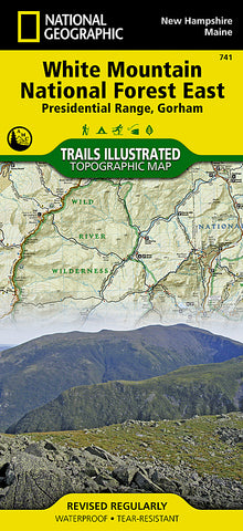 Buy map White Mountains National Forest, Presidential Range and Gorham, Map 741 by National Geographic Maps