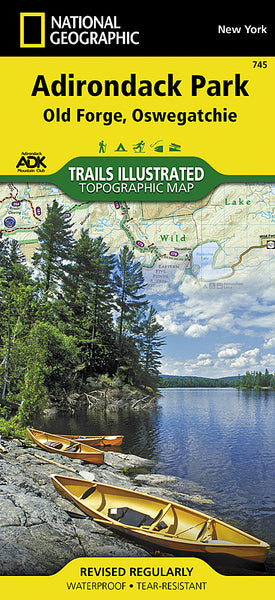 Buy map Adirondack Park, Old Forge and Oswegatchie, Map 745 by National Geographic Maps