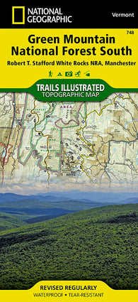 Buy map Green Mountain Natl Forest, White Rocks NRA, Manchester, Map 748 by National Geographic Maps