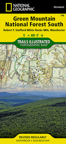 Buy map Green Mountain Natl Forest, White Rocks NRA, Manchester, Map 748 by National Geographic Maps
