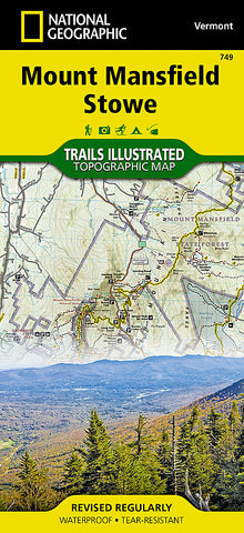 Buy map Mount Mansfield and Stowe, Map 749 by National Geographic Maps