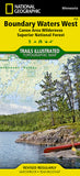 Buy map Boundary Waters Canoe Area Wilderness, West, MN, Map 753 by National Geographic Maps