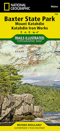 Buy map Baxter State Park & Mt. Katahdin, Maine, Map 754 by National Geographic Maps
