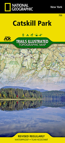 Buy map Catskill Park, New York, Map 755 by National Geographic Maps