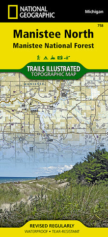 Buy map Manistee National Forest, North, Map 758 by National Geographic Maps