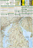 DelMarVa Peninsula, Map 772 by National Geographic Maps - Front of map