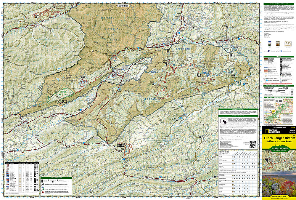 Buy map Clinch Ranger District and Jefferson National Forest by