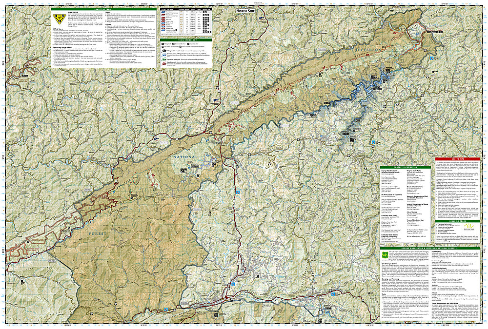Buy map Clinch Ranger District and Jefferson National Forest by