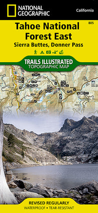 Buy map Tahoe National Forest, Sierra Buttes and Donner,Map 805 by National Geographic Maps