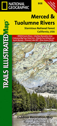 Buy map Stanislaus National Forest, Map 808 by National Geographic Maps