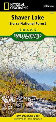Buy map Shaver Lake and Sierra National Forest,  Map 810 by National Geographic Maps