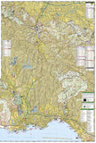 Big Basin and Santa Cruz, Map 816 by National Geographic Maps - Back of map
