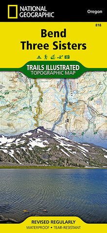 Buy map Bend and Three Sisters, OR, Map 818 by National Geographic Maps