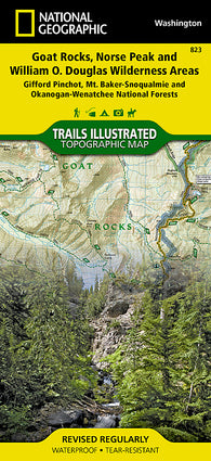 Buy map Goat Rocks and Norse Peak Wilderness Area, Map 823 by National Geographic Maps