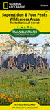 Buy map Superstition and Four Peaks Wilderness Areas, Map 851 by National Geographic Maps