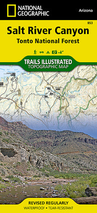 Buy map Salt River Canyon and Tonto National Forest, Map 853 by National Geographic Maps