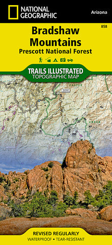 Buy map Bradshaw Mountains and Prescott National Forest, AZ, Map 858 by National Geographic Maps