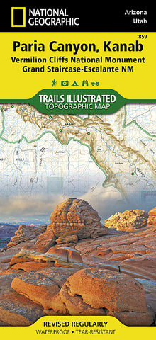 Buy map Paria Canyon, Kanab, Map 859 by National Geographic Maps