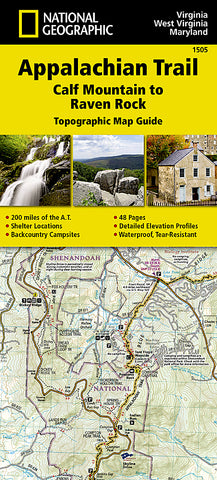 Buy map Appalachian Trail Topographic Map Guide, Calf Mountain to Raven Rock by National Geographic Maps