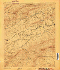 Abingdon Virginia Historical topographic map, 1:125000 scale, 30 X 30 Minute, Year 1894