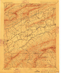 Abingdon Virginia Historical topographic map, 1:125000 scale, 30 X 30 Minute, Year 1894