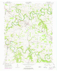Adams Tennessee Historical topographic map, 1:24000 scale, 7.5 X 7.5 Minute, Year 1957