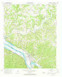 Ashland City Tennessee Historical topographic map, 1:24000 scale, 7.5 X 7.5 Minute, Year 1957